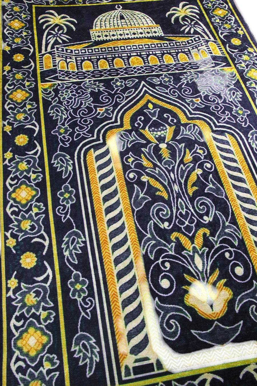 3 CM Süngerli Ortopedik Seccade - Hurma Ağaçlı Medine Temalı Seccade - Carpetella