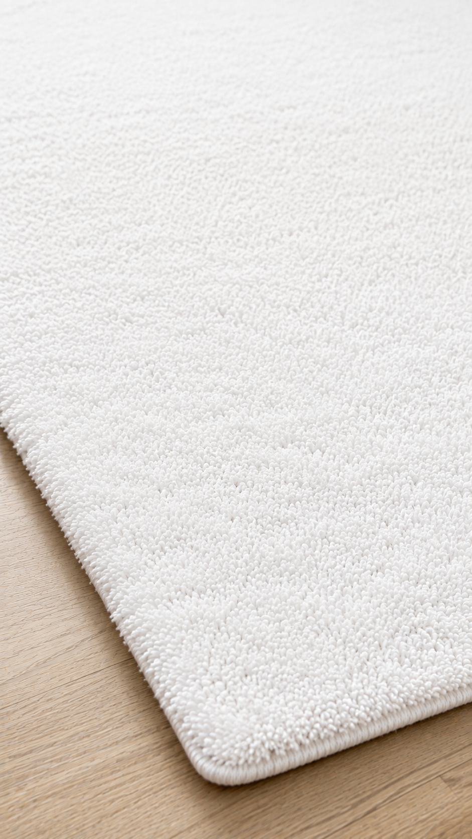Peluş Kaydırmaz Halı | Salon, Yatak Odası ve Oturma Odası Halısı Beyaz