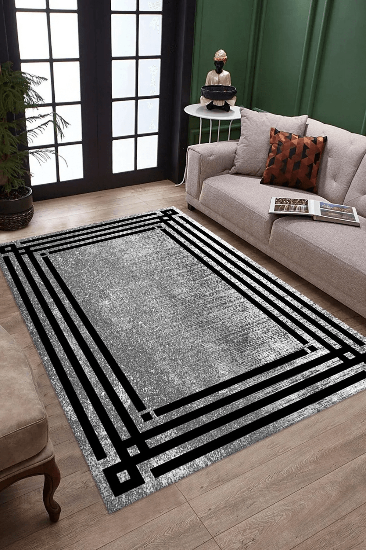 Salon Halısı Dijital Baskılı Antibakteriyel Halı - Carpetella