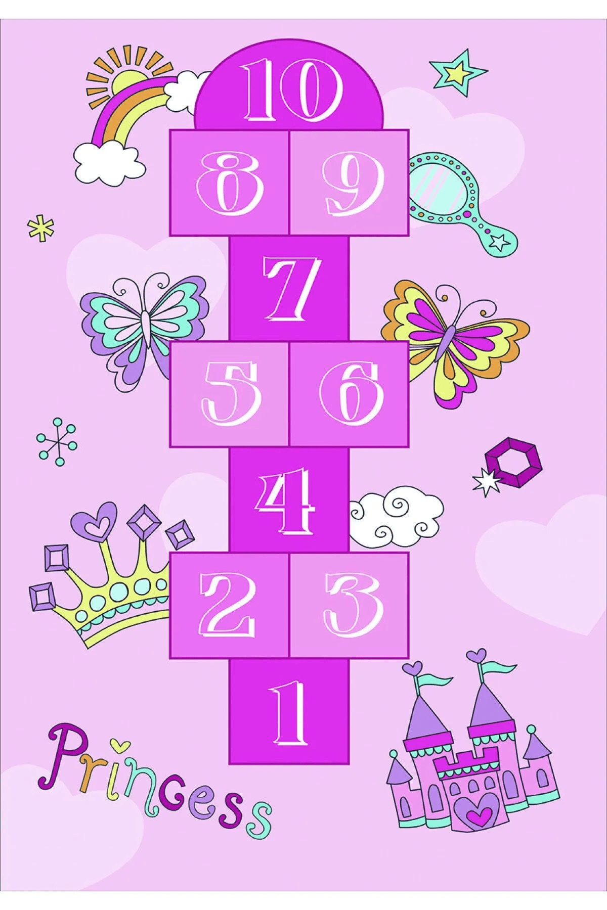 Çocuk Halısı Çocuk Odası İçin Renkli Pamuk Halı - Carpetella