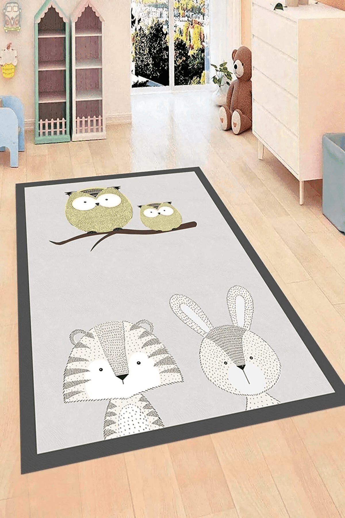 Çocuk Halısı Çocuk Odası İçin Renkli Pamuk Halı - Carpetella