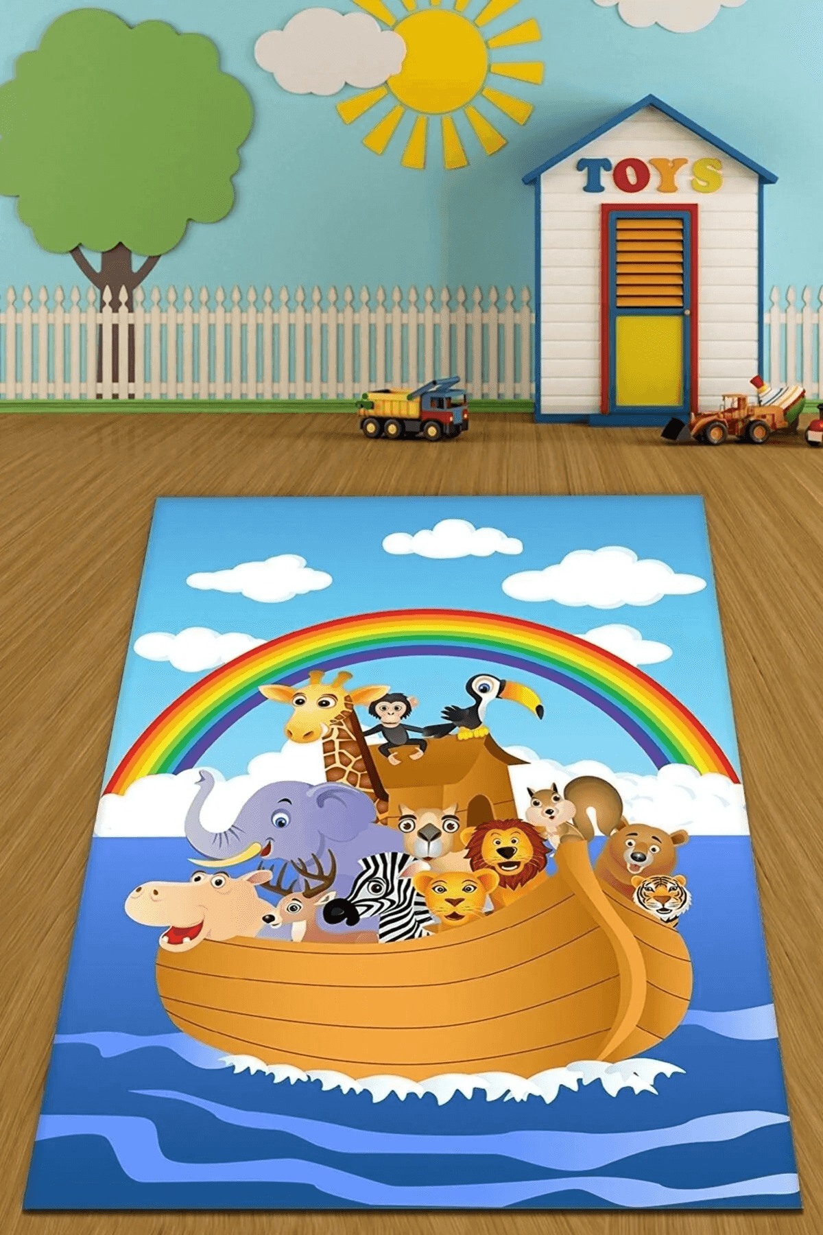 Çocuk Halısı Çocuk Odası İçin Renkli Pamuk Halı - Carpetella