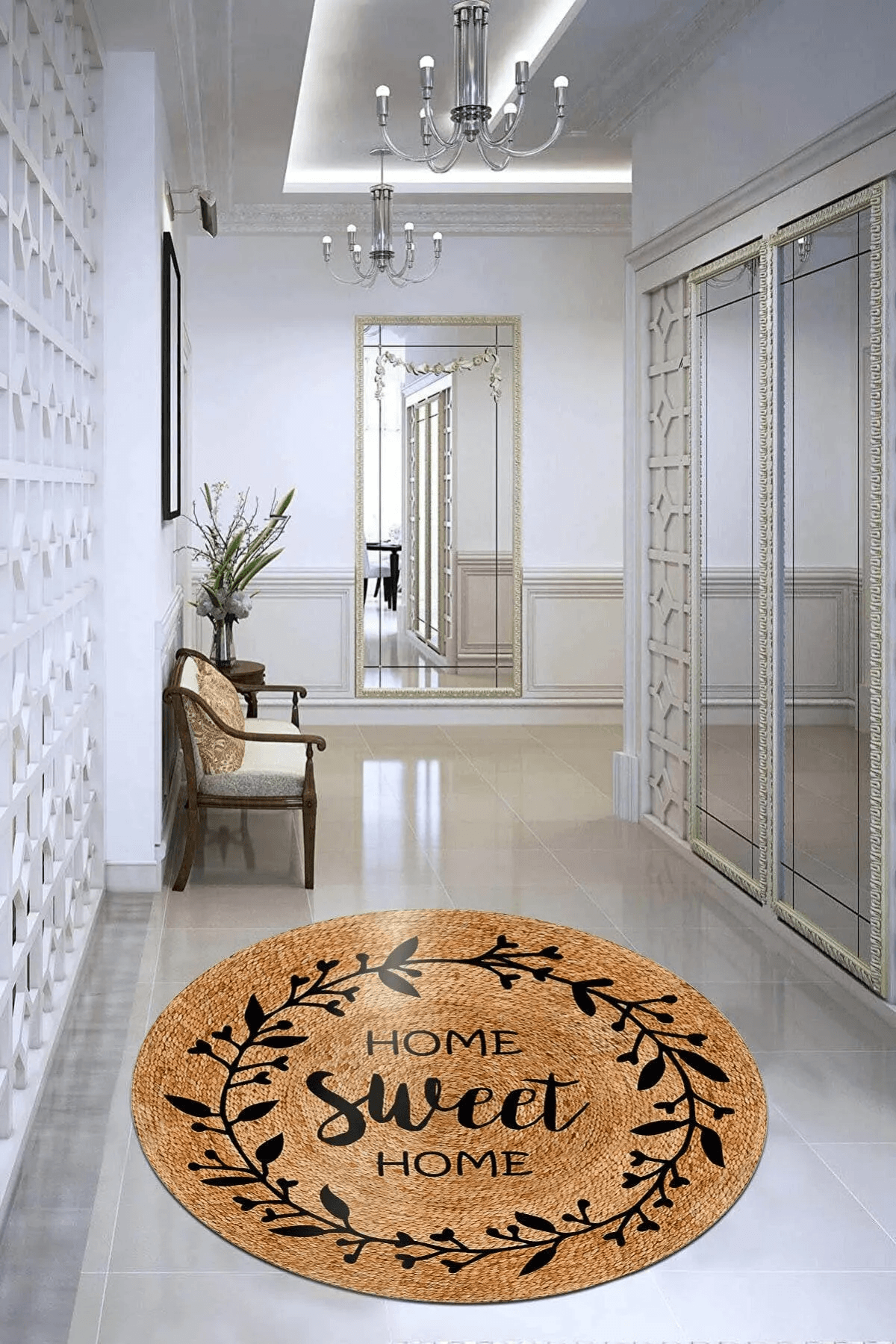 Dijital Baskılı Yuvarlak Halı - Carpetella