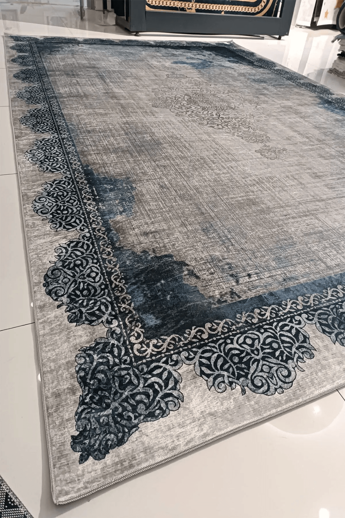 Salon Halısı Dijital Baskılı Antibakteriyel Halı - Carpetella