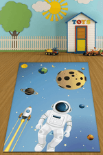 Çocuk Halısı Çocuk Odası İçin Renkli Pamuk Halı - Carpetella