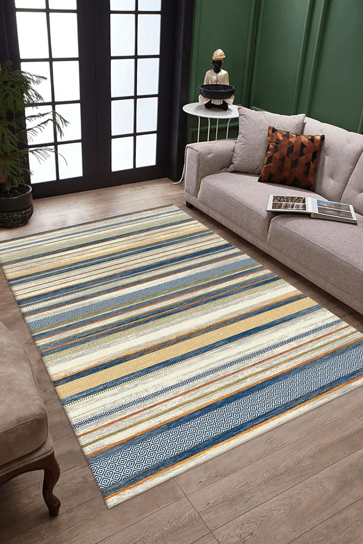 Salon Halısı Dijital Baskılı Antibakteriyel Halı - Carpetella