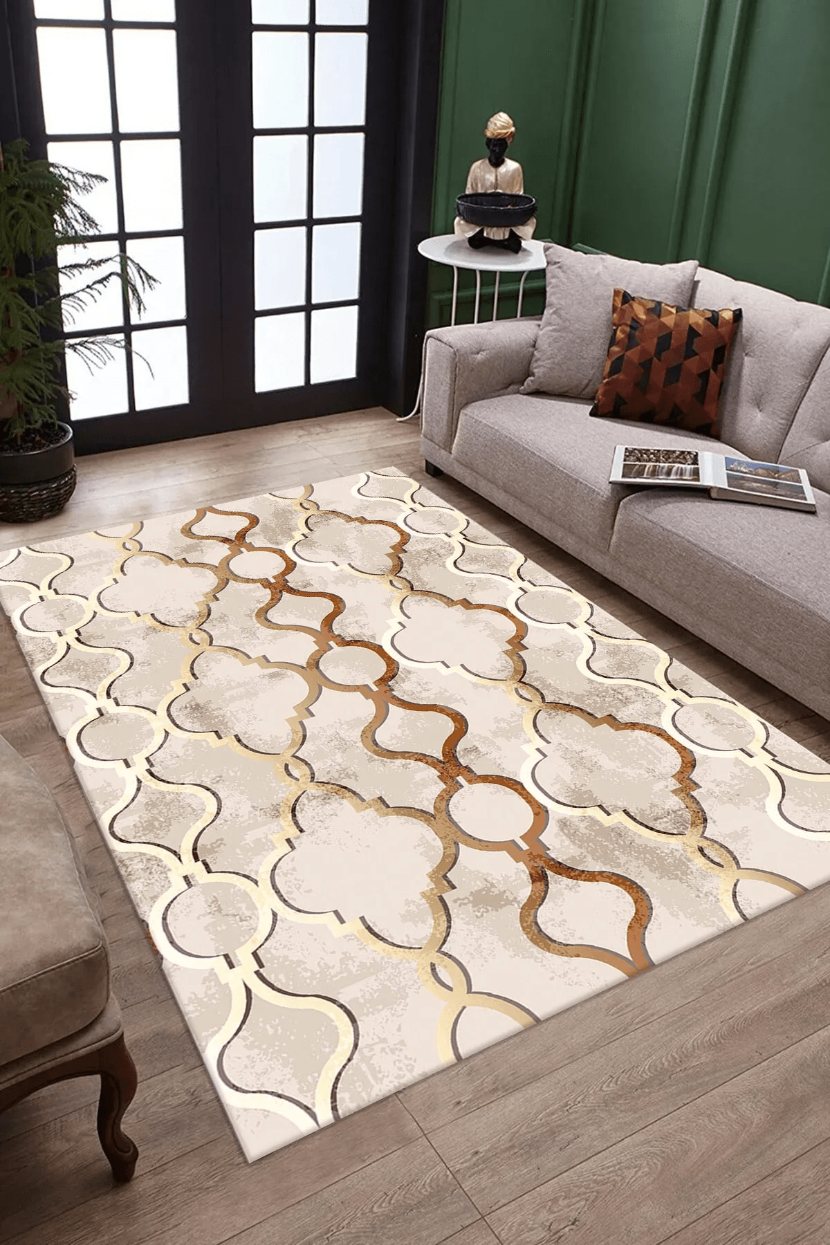 Salon Halısı Dijital Baskılı Antibakteriyel Halı - Carpetella