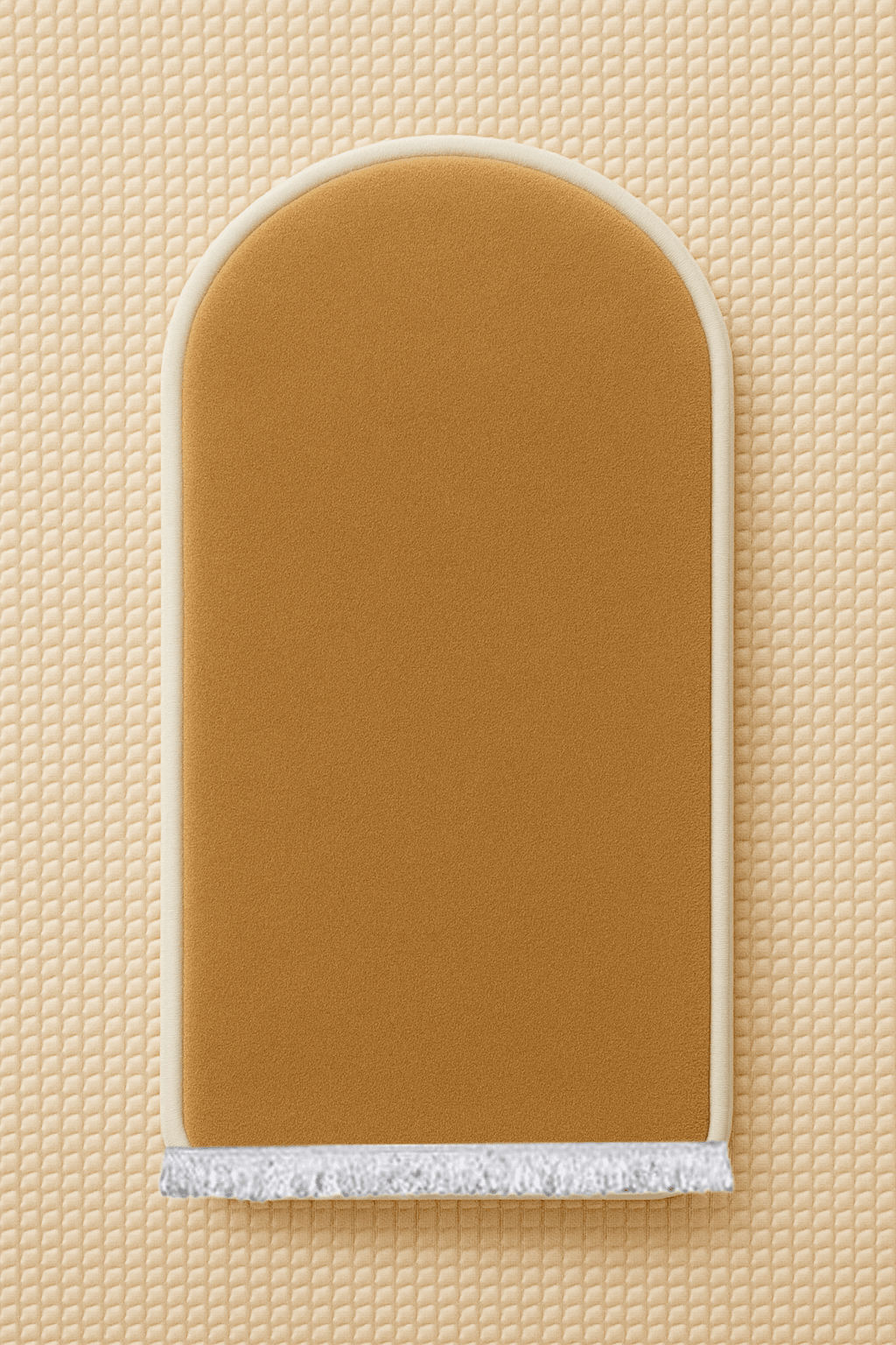 Düz Renk Desensiz Kahverengi Kadife Seccade Ortopedik 3 CM Süngerli - Carpetella