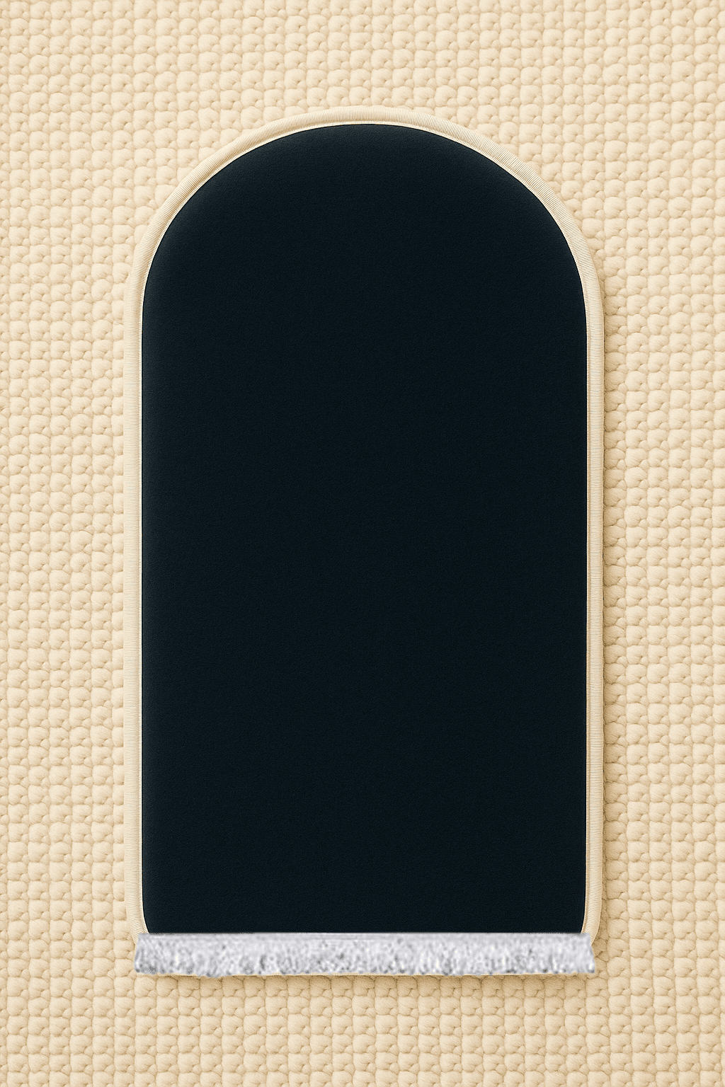 Düz Renk Desensiz Lacivert Kadife Seccade Ortopedik 3 CM Süngerli - Carpetella