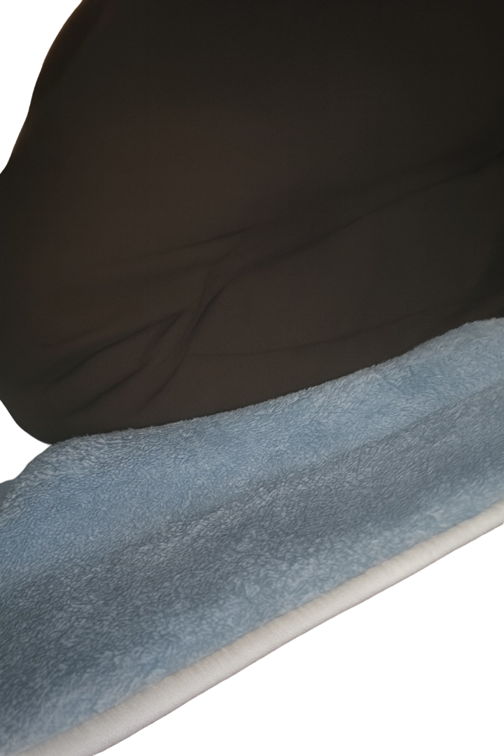 7 CM Ortopedik Ortası Süngerli Diz Ağrıtmaz Gri Peluş Seccade Namazlık