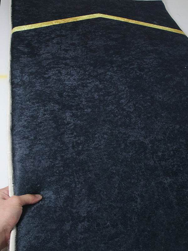 3 CM Süngerli Ortopedik Seccade - Siyah Sade Minimalist Ortopedik Seccade - Carpetella