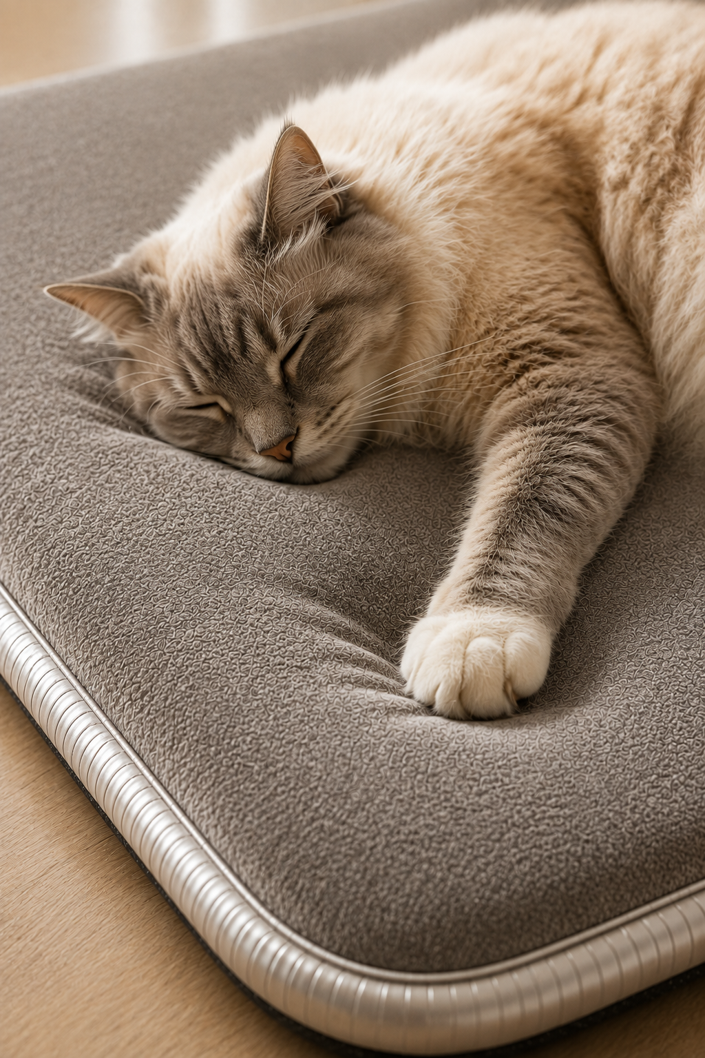 Visco Kedi Köpek Yatağı – 3 CM Hafızalı Sünger, Pati Dostu Vizon Kumaş