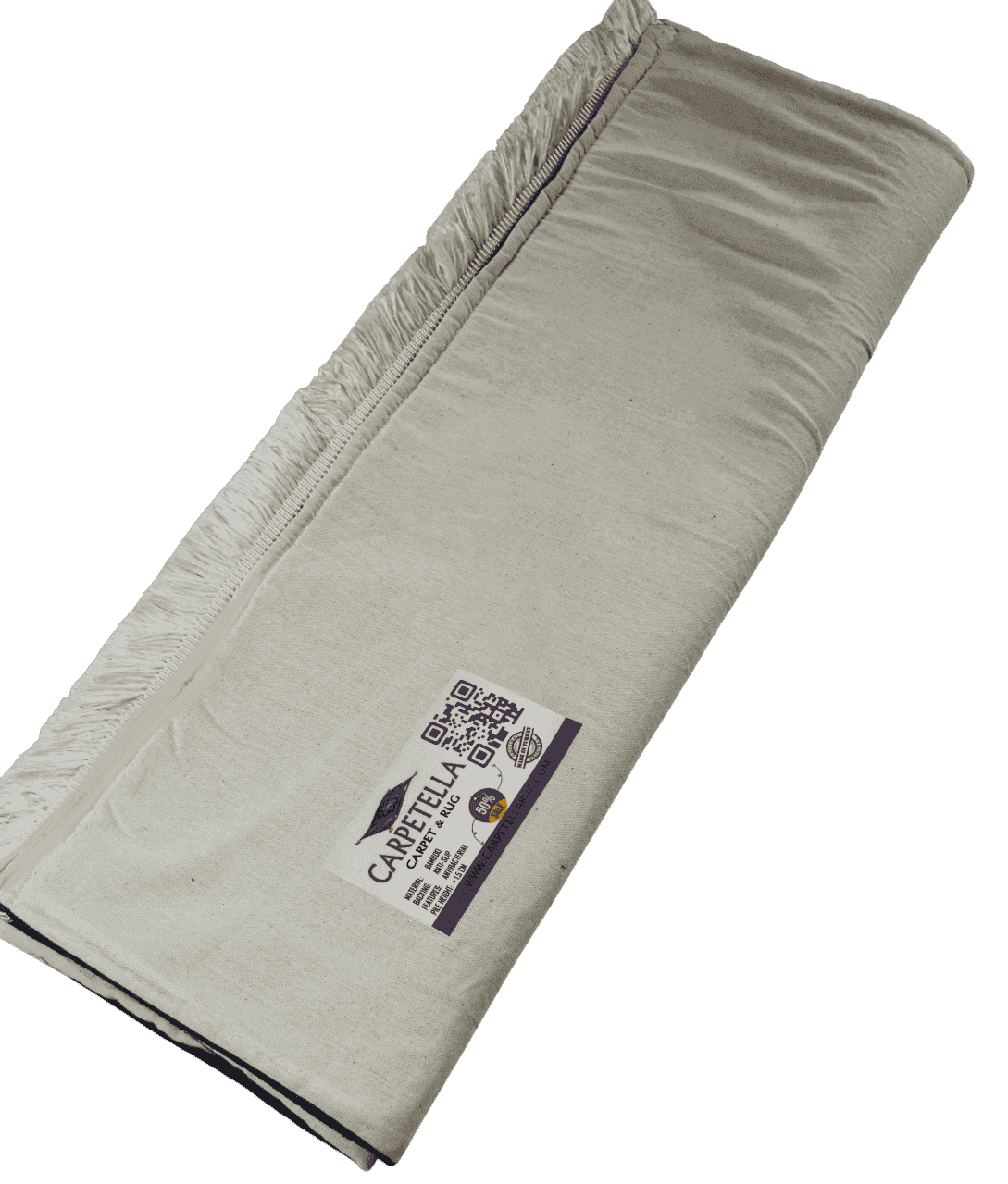 İsme Özel Pembe Keten Astarlı Lüks Seccade - Carpetella