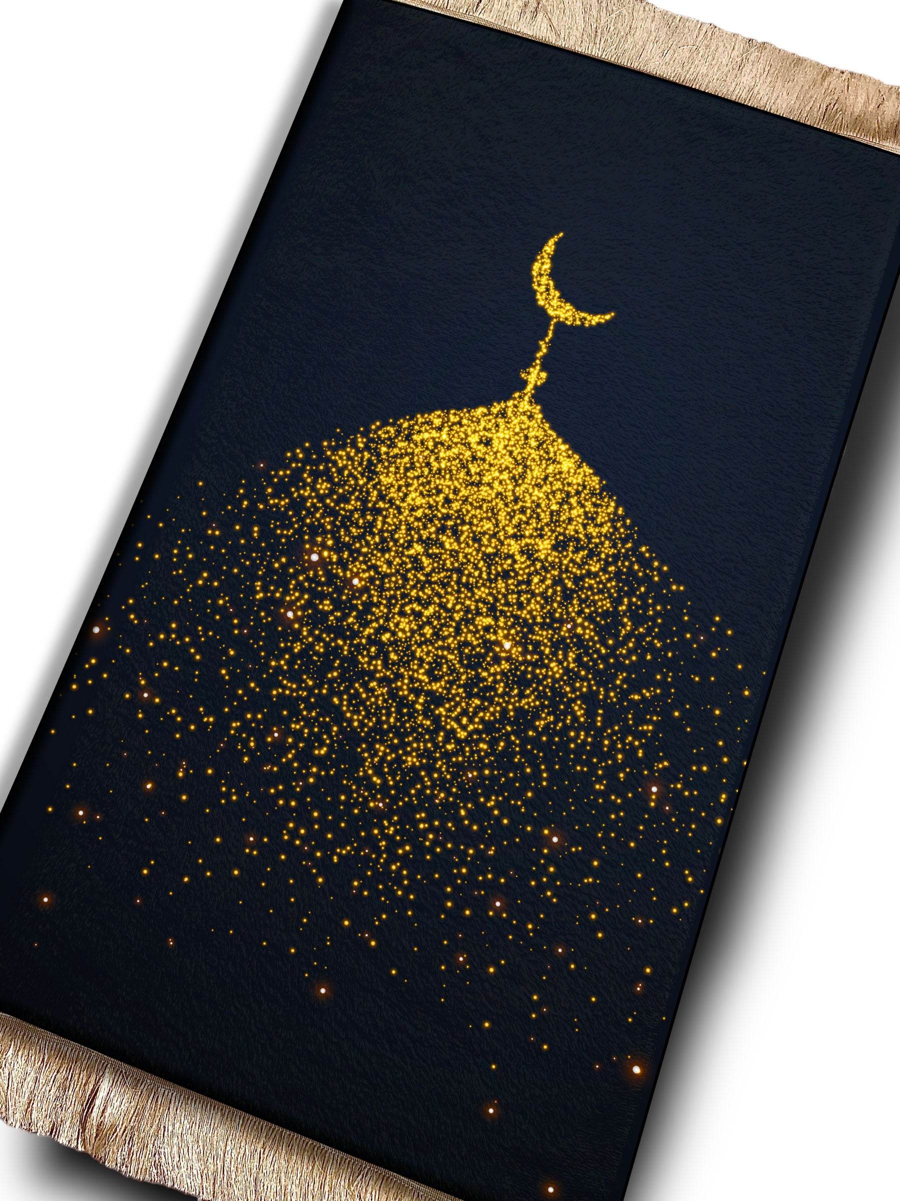 Hilal Keten Astarlı Kadife Seccade - 70x120cm - Carpetella