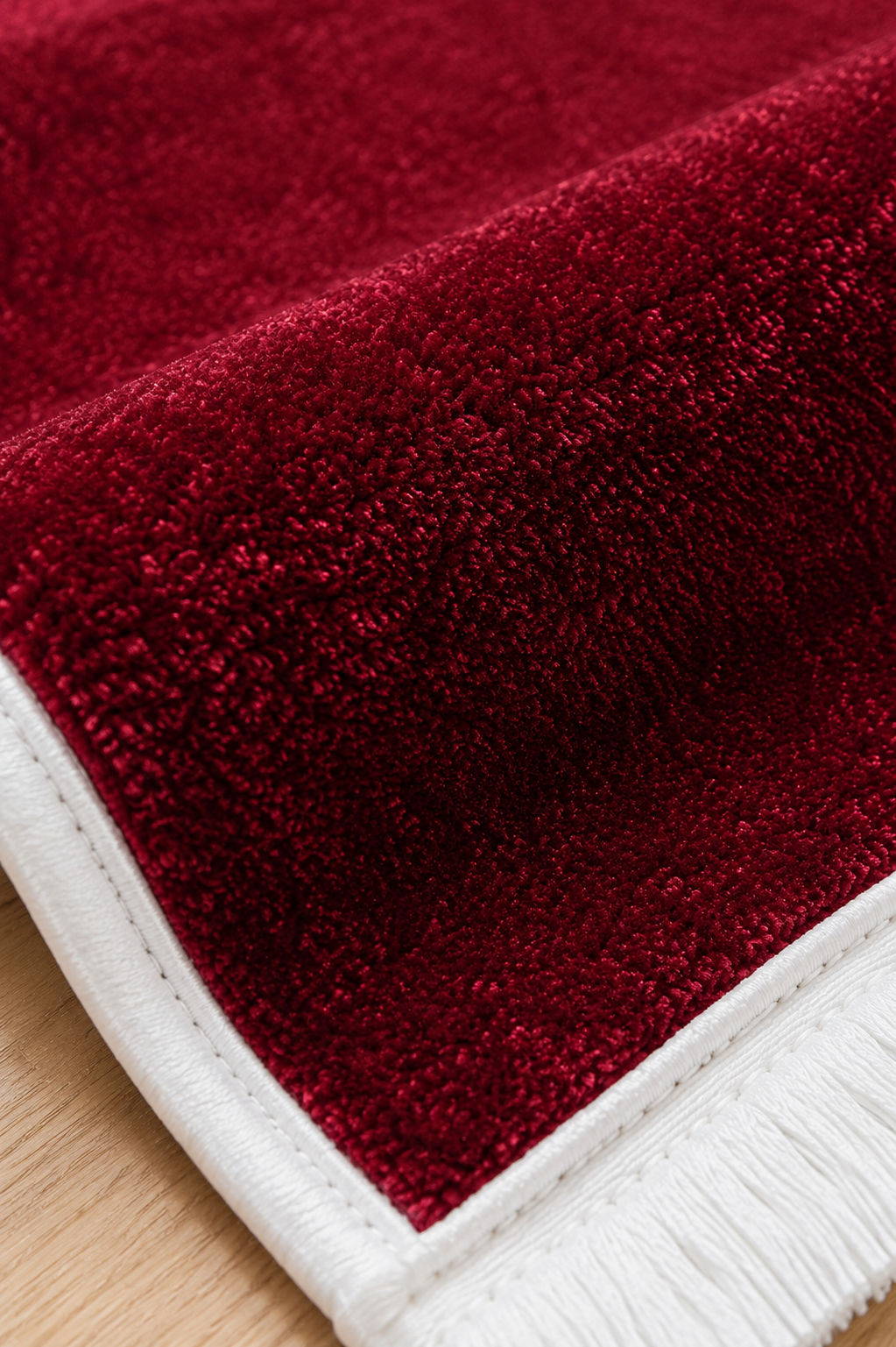 Kadife Seccade Kaymaz Taban - Bordo Gold