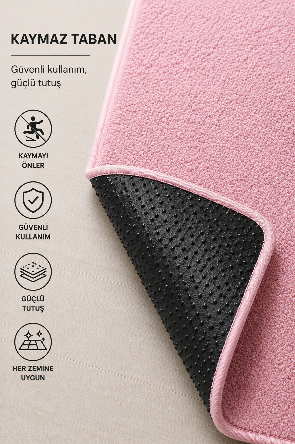 Peluş Kaydırmaz Halı | Salon, Yatak Odası ve Oturma Odası Halısı