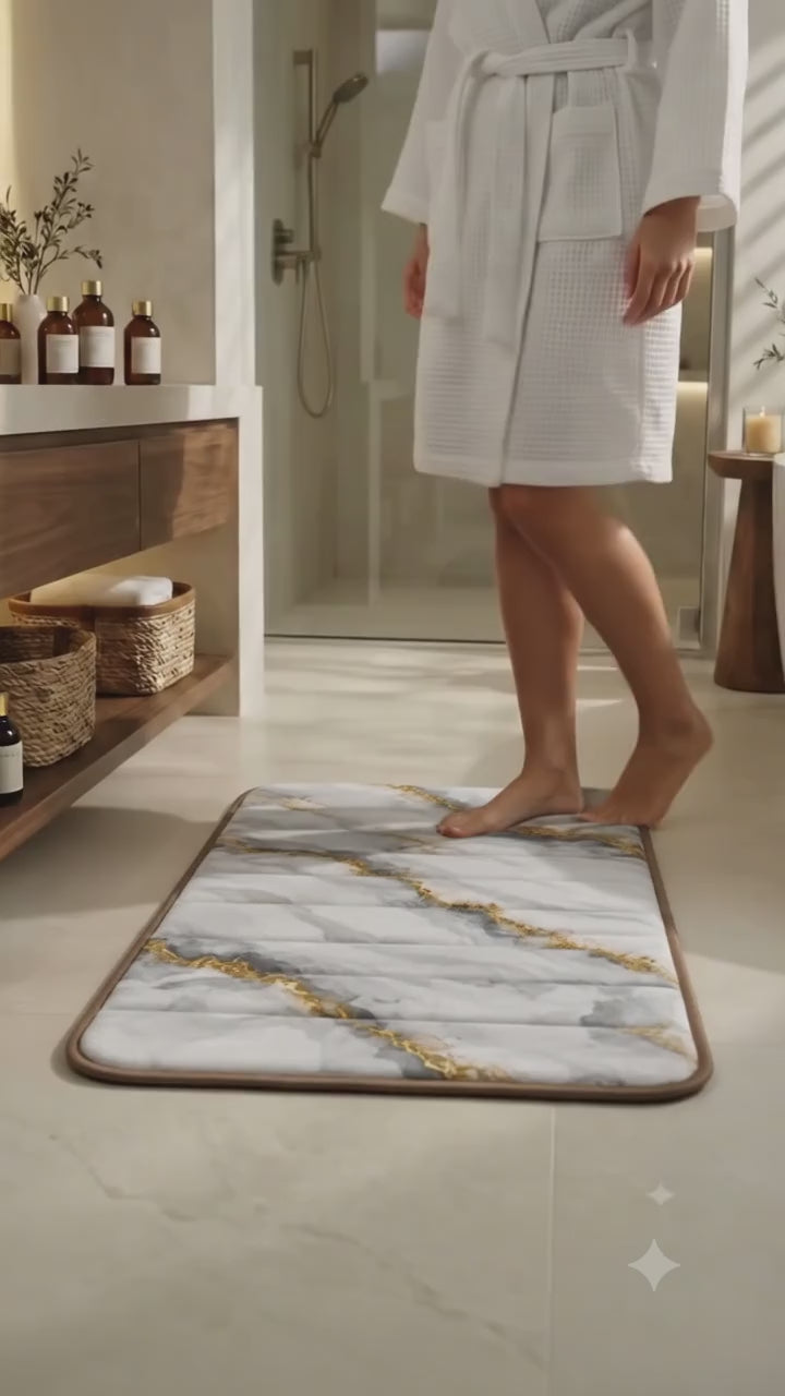 Videoyu yükle: Süngerli Banyo Paspası Seti Kaymaz Taban - 2'li Banyo Halısı Takımı
