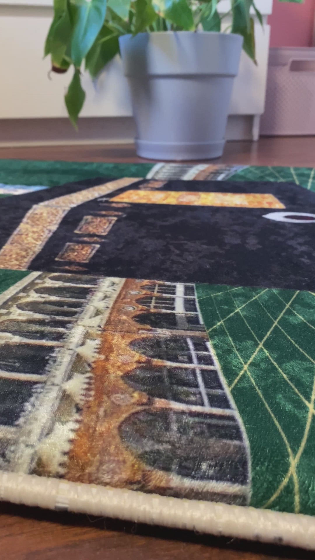 Videoyu yükle: 3 CM Süngerli Ortopedik Seccade - Yeşil Gold Ortopedik Kadife